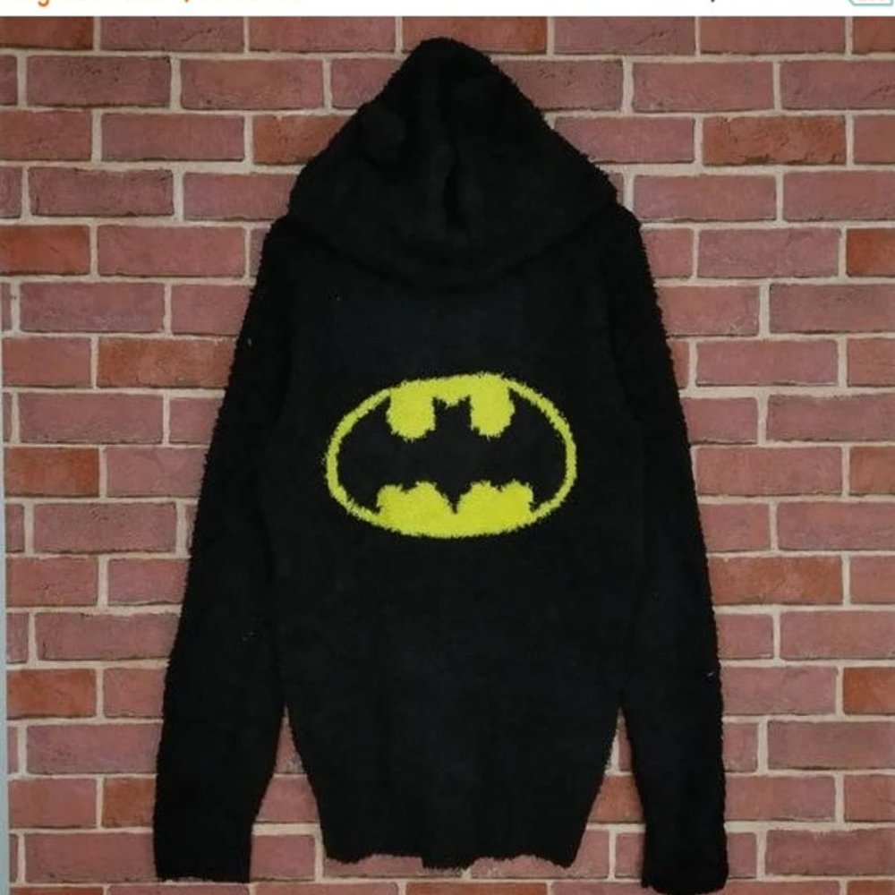 BATMAN Big Logo DC Comics Sweater Fleece Hoodie